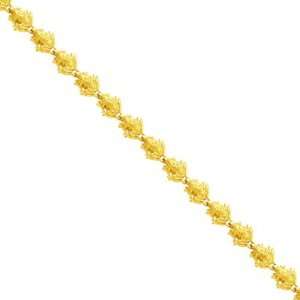  14K Gold Frog Fancy Link Bracelet 7.25 Jewelry