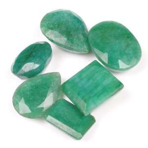   00 Ct Lovely Precious Emerald Mixed Shape Loose Gemstone Lot Jewelry