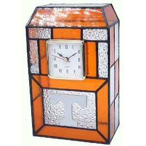  Tennessee Vols Leaded Stained Glass Desk Clock