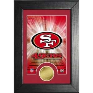  San Francisco 49ers Gold  Tone Bronze Coin Frame 