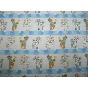 SheetWorld Fitted Pack N Play (Graco) Sheet   Marching Bunnies & Bears 