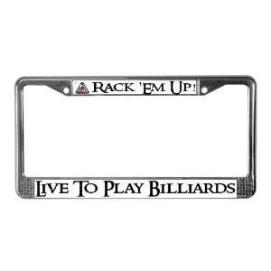  quot;Play Billiardsquot; Hobbies License Plate Frame by 