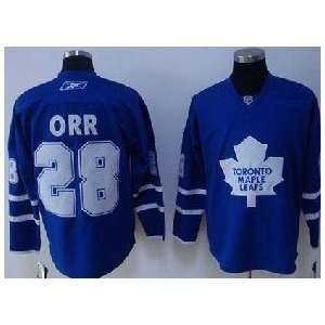 2012 New NHL Toronto Maple Leafs #28 Orr Blue Ice Hockey Jerseys Size 