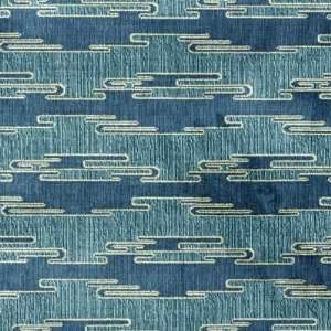  SORA VELVET Aqua/Blue by Groundworks Fabric
