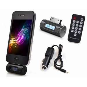  FM Transmitter + Car Charger + Remote Control for Iphone 