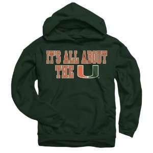   Hurricanes Youth Dark Green Lingo Hooded Sweatshirt: Sports & Outdoors