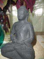 Balinese Buddha Lotus Garden Statue hand caste lava stone Sculpture 