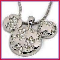 Disney Mickey Mouse Crystal Puzzle Necklace  