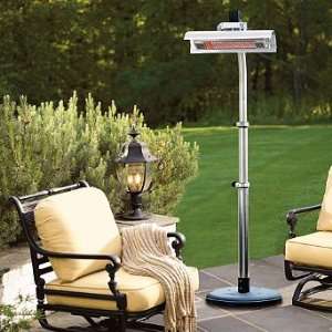  Telescoping Infrared Patio Heater   Stainless Steel 