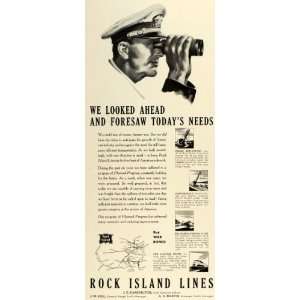   Railroad World War II Planned Progress Industry   Original Print Ad