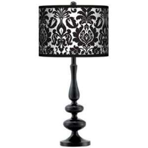   Garcia Metropolitan Giclee Paley Black Table Lamp
