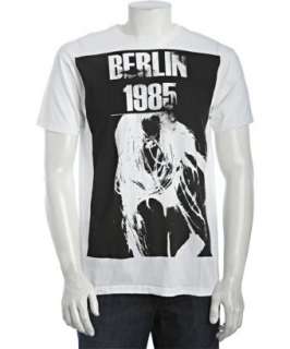 MG Black Label white printed cotton Berlin crewneck t shirt 
