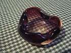 VTG Venetain Murano Glass Purple Bowl Ring Holder  