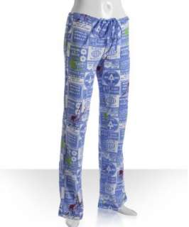 style #312648601 light blue cotton Save a Tree pajama pants