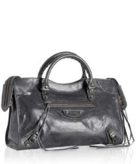 Balenciaga anthracite lambskin City medium bag   