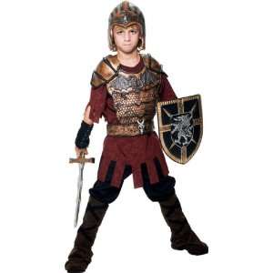  Kids Knight Warrior Costume (Size:Small 4 6): Toys 