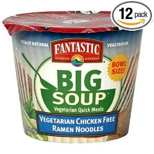 Fantastic Foods Big Soup Vegetarian Quick Meals, Vegetarian Chicken 