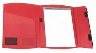New Red Binder, Flap Closure, Zip Pouch, Interior Organizer Pockets 