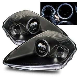   04 Mitsubishi Eclipse Black LED Halo Projector Headlights: Automotive