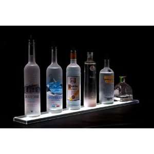  6 Foot LED Lighted Liquor Bottle Display Shelf