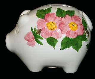 Vintage Franciscan Desert Rose Pig Bank  USA Made  