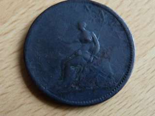 Lot E George III 1806 half penny Soho Mint worn  