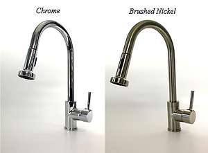   Handle Kitchen / Wet Bar Sink Faucet With Pull Out Sprayer Spout
