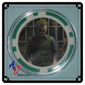 Heath Ledger The Joker Poker Chip Card Guard Protector  