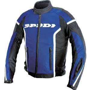  Spidi Net GP Mesh Motorcycle Jacket Black/Blue MD 