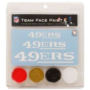  NFL San Francisco 49ers Face Paint with Stencils: Sports 
