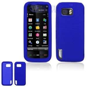   Dark Blue Silicone Protector Skin Case For Nokia XpressMusic 5800
