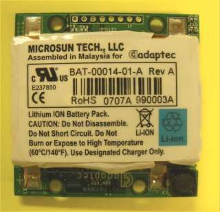 Adaptec ABM 800 2248000 R Battery Raid Controller 3805  