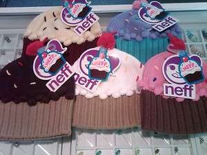 Brand New Neff Cupcake Beanie Red Velvet Chocolate Vanilla Confetti 