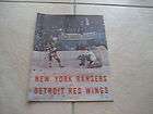 New York Rangers Detroit Red Wings NHL Program Nov 7th 1965