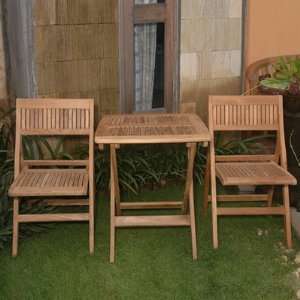  Windsor Square Table Outdoor Bistro Set By Anderson Teak 