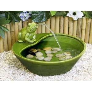  Frog Solar Water Fountain Patio, Lawn & Garden