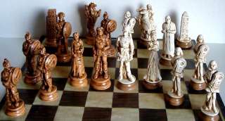 This is the Rosetta Stone chess sets. Greek on one side, Egyptian on 