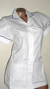 NEW Landau Medical Uniform Scrubs Top Style 8048 Tailored fit White 