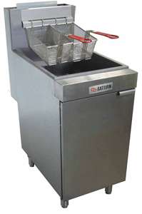 Commercial Fryer, Gas, 50   60lb. oil capacity, thermostatic controls 