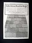   Asbestos Mixed Color Shingles roof shingle 1923 print Ad advertisement
