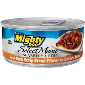  Purina Mighty Dog Select menu Seared Filets Dog Food   New 
