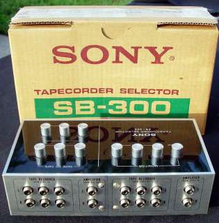 SONY SB 300 TAPE RECORDER SELECTOR SWITCHER with Original Box Packing 