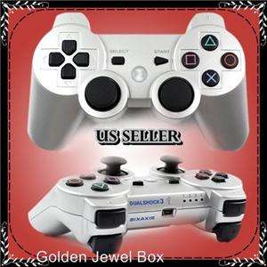 NEW DUALSHOCK3 SONY PS3 Wireless SixAxis Bluetooth Controller SILVER 