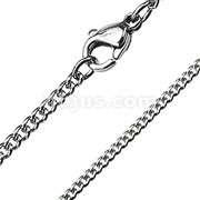 316L SURGICAL STAINLESS STEEL CURB/CUBAN CHAIN by SPIKES 22x2mm 