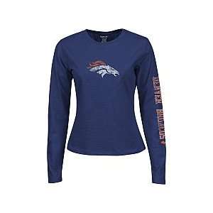 Reebok Denver Broncos Womens Long Sleeve Giant Logo T Shirt Extra 