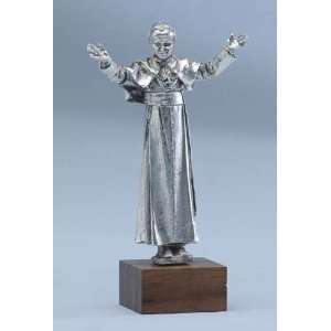   John Paul II With Wood Base Religious Figurines #44640