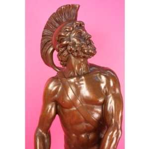  Roman Military Warrior Bronze Statue 