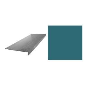 FLEXCO 6 Pack Mediterranean Green Rubber Square Nose Stair Tread 