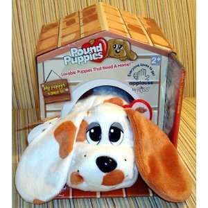  Pound Puppies Puppy Dog Plush Stuffed Animal   White and 