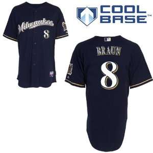  Braun Milwaukee Brewers Authentic Alternate Cool Base Jersey 